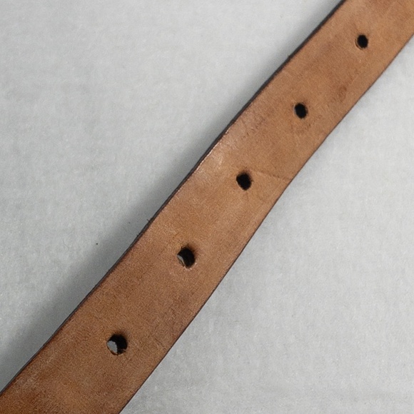 VALMARS Belt Woman's Medium Brown Leather Braided Belt Made In Italy - Picture 9 of 11